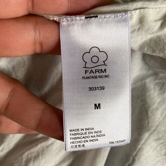 FARM Rio Tropical Tiles Linen-Blend Maxi Dress - Picture 10 of 11